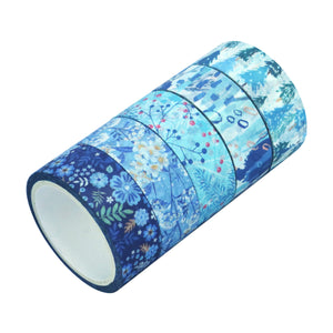 Winter_Washi_Tape_Set_Snowflake_Season_Blue_White_Cold_Holiday_Girl_15mm_10Rolls