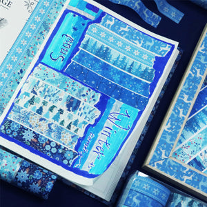 Winter_Washi_Tape_Set_Snowflake_Season_Blue_White_Cold_Holiday_Girl_15mm_10Rolls
