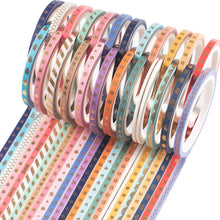 Load image into Gallery viewer, Skinny_Gold_Washi_Tape_Set_Thin_Geometric_Foil_3mm_24Rolls