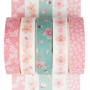    Pink_Sakura_Basic_Washi_Tape_Skinny_Grils_10mm_3m